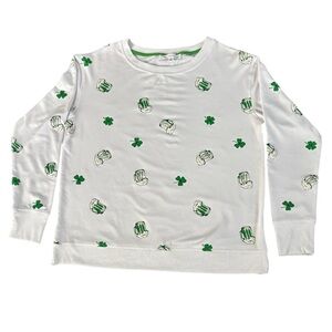 Jane + Delancey St. Patrick’s Day Beer Mug & Shamrock Sweatshirt Small
